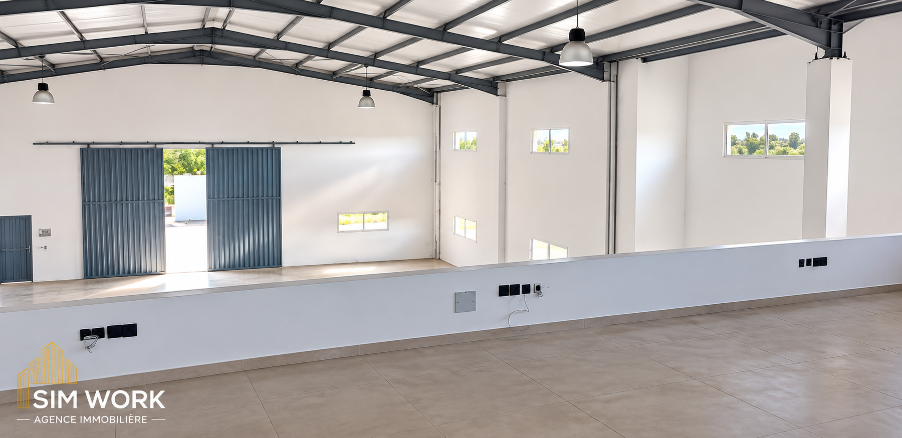 Local industriel de 600 m² à louer – Chraka, Tanger | Proche autoroute