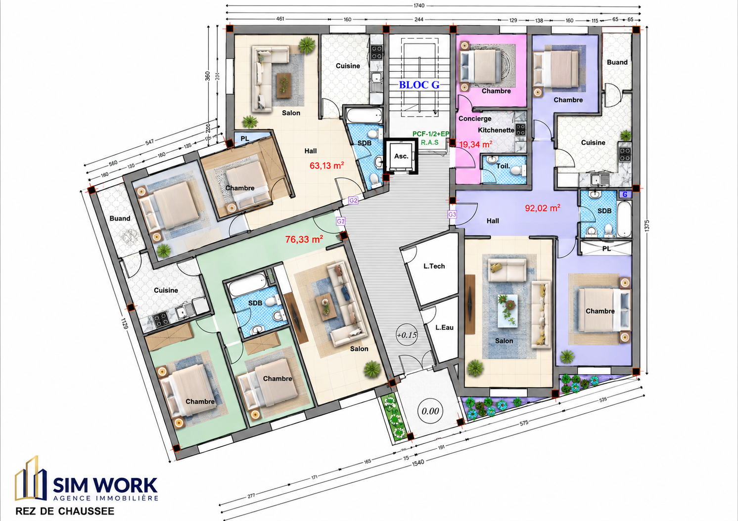 Residencia Anita – Obra nueva en Ksar Sghir, Tánger | Apartamentos de 50 a 85 m²