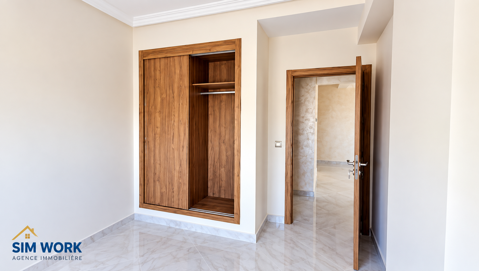 À louer – Bel appartement 3 chambres avec terrasse à Riad Salam