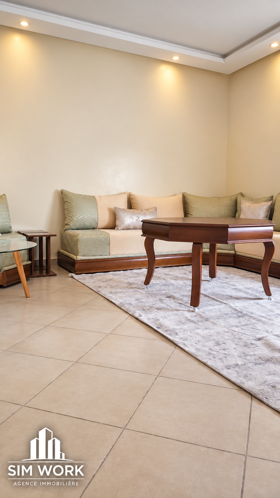 Appartement meublé 3 chambres à louer – Lotinord, Tanger